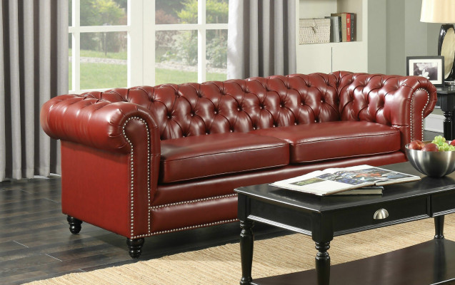 Brown Chesterfield Sofa 3+2 Seater Upholstered Designer Couches Sofa Set