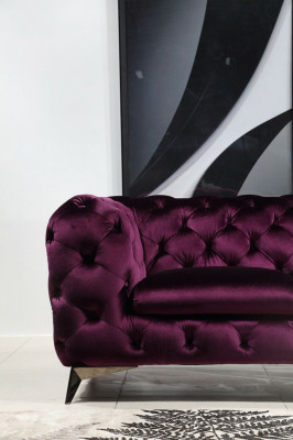 Chesterfield Italian Sofa 2x Armchair Couch Set Upholstery Set New 1+1 Seat