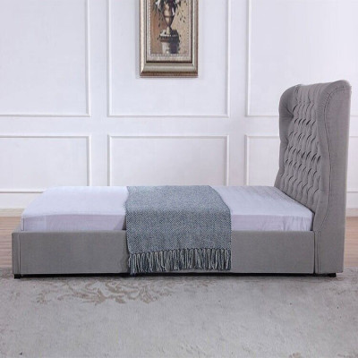 Chesterfield bed upholstered bed luxury bedroom design beds textile leather new