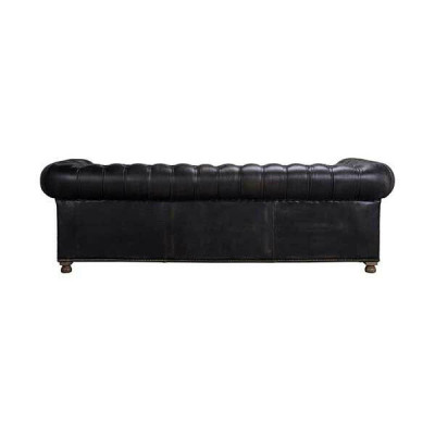 Classic Chesterfield Sofa Black English Living Room Sofas