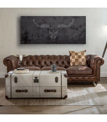 English Chesterfield couch leather sofa couches sofas three-seater brown wheels