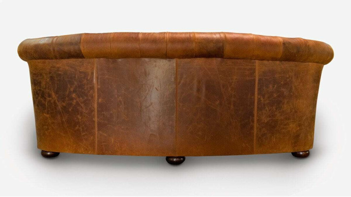 Chesterfield Leather Upholstered Design Sofa Luxury Couch Classic Sofa 3-Seater New