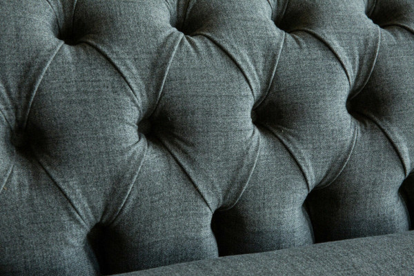 Chesterfield Sofa Couch Upholstery Sofas Couches Four-Seater Fabric 265cm Seat Cushion