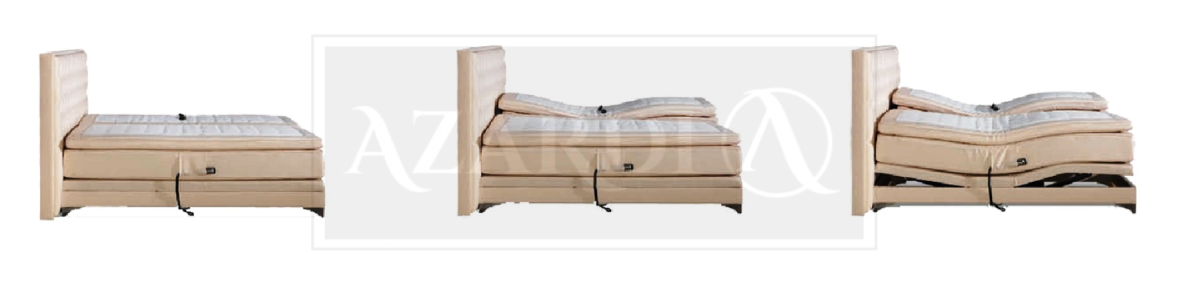 Orthopedic bed double beds adjustable function including mattress