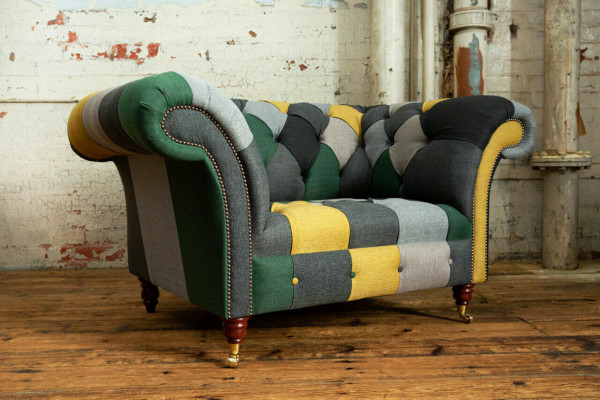 Colorful Chesterfield Single-Seat Modern Living Room Armchair
