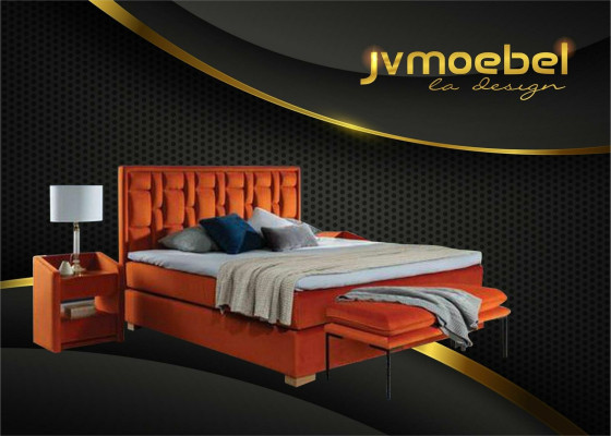 Chesterfield double bed bedroom velvet beds bed frame nightstand 3-piece set