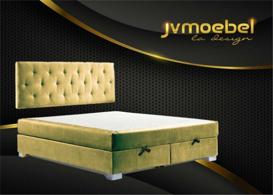 Luxury box spring bed, beds, double bedroom furniture, fabric 140 160 180 x 200cm