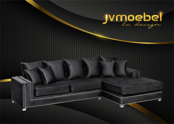 Sectional sofa L-shape textile luxury design living landscape upholstered couch couches furniture