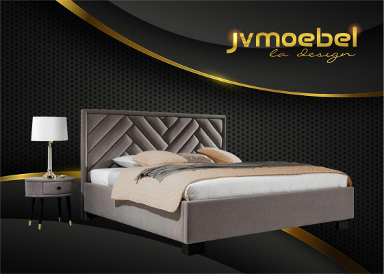 Box spring luxury bed beds double furniture fabric 140 160 180 x 200cm bedroom