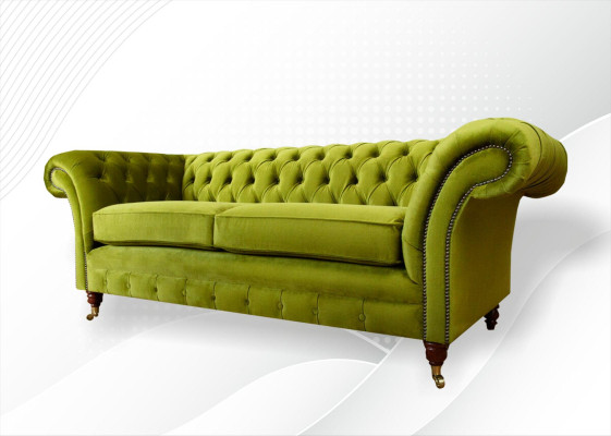 Sofa 3-seater living area sofas upholstered set textile fabric three-seater new