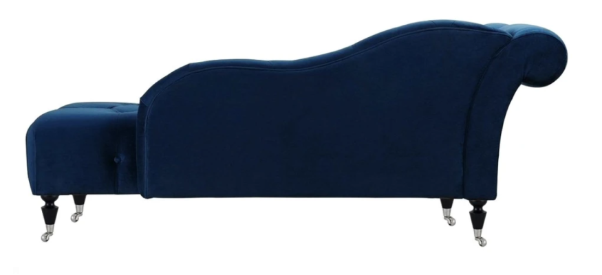 Elegant Chesterfield chaise lounges with buttons velvet chaise longue chaise.