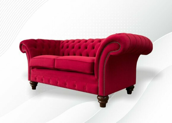 Sofa 2-seater couch design upholstery modern fabric textile bed function couches new