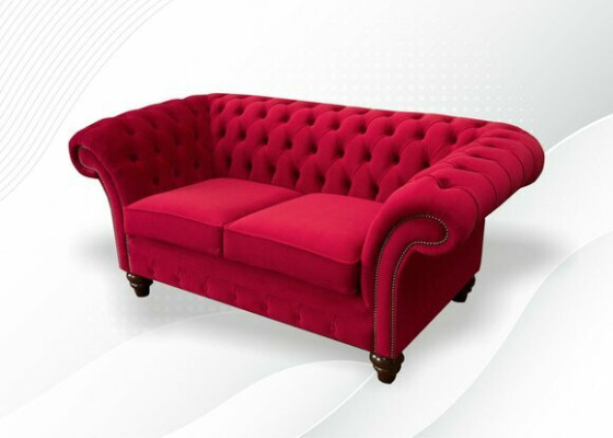 Sofa 2-seater couch design upholstery modern fabric textile bed function couches new