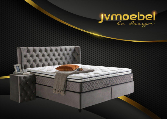 Modern design 2x bedside tables Chesterfield textile bedroom bedside tables new