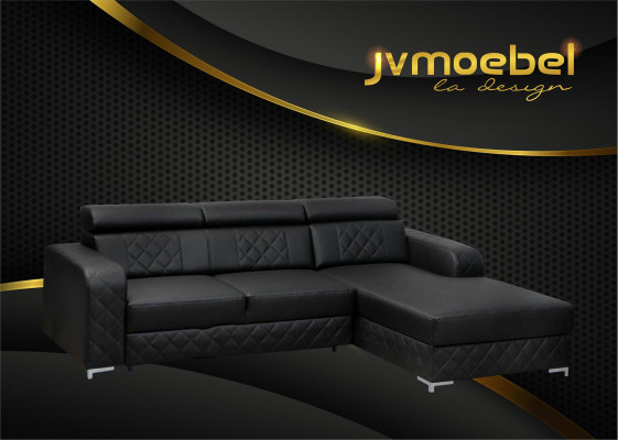 Sectional leather sofa L-shaped modern furniture design living area couch velvet fabric textile