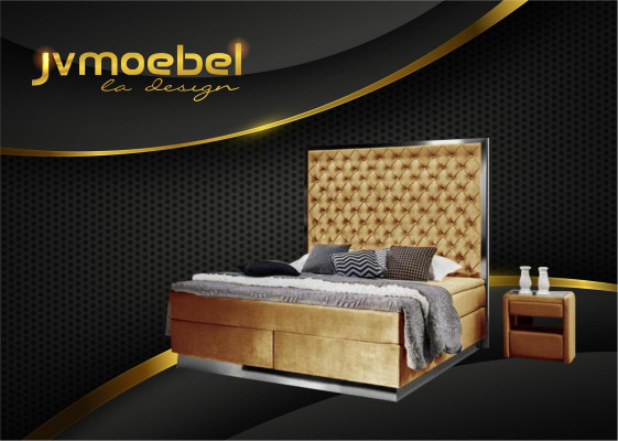 Box spring bed fabric furniture beds bed textile bedroom design chesterfield