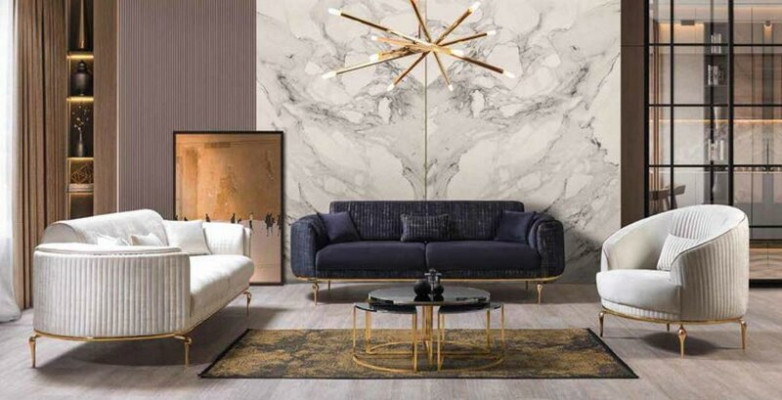 Luxury single-seater armchair couch upholstered furniture relax club designer sofa