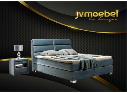 Bed textile 2x nightstand 3-piece bedroom set furniture luxury modern beds new