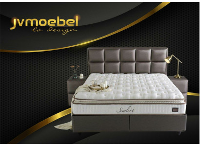 Leather bed, 2 nightstands, 3-piece bedroom set, modern quality furniture, new beds