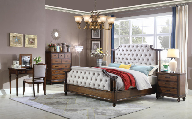 Bed Cushion Design Luxury Double Hotel Beds Bedroom Leather Chesterfield