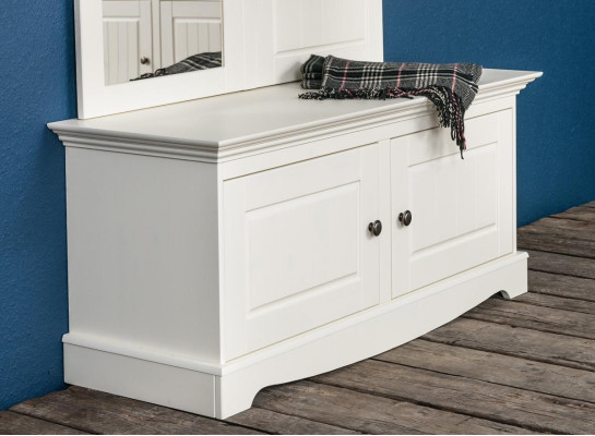 Country House Farmer Wardrobe Wood Stand Coat Rack Shoe Cabinet 2-piece Cabinets