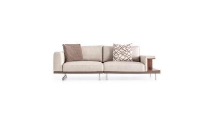 Modern sofa set luxury furniture upholstery textile couch gray modern sofa