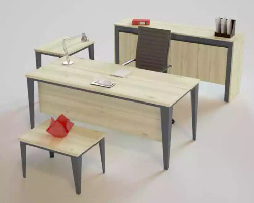 Office furniture modern desk coffee table chest of drawers side table 4-piece set.