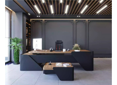 Luxury Desk + Coffee Table Modern Table 2-piece Furniture Setup