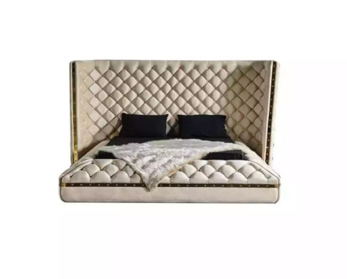 Bedroom set Chesterfield furniture design bed wardrobe mirror 7-piece.
