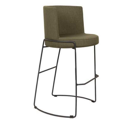 Modern bar stool chair designer textile dining chair stool bar green new