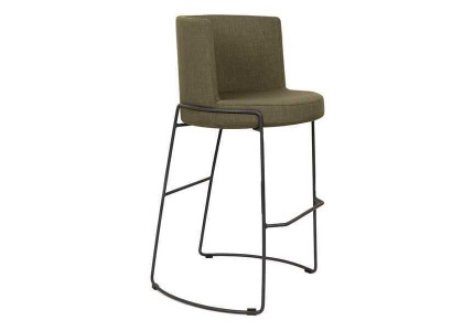 Modern bar stool chair designer textile dining chair stool bar green new