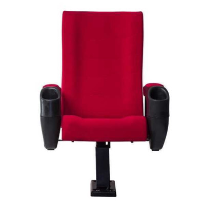 Modern armchair armchair sofa 1-seater for theater cinema design luxury red textile