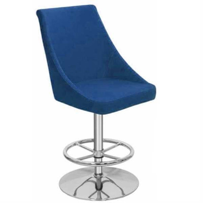 Modern high-quality blue chair designer bar stool textile luxury furniture new