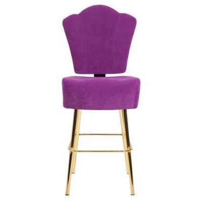 Modern Lila Chair Designer Bar Stool Textile Stylish Luxury Furniture Stool