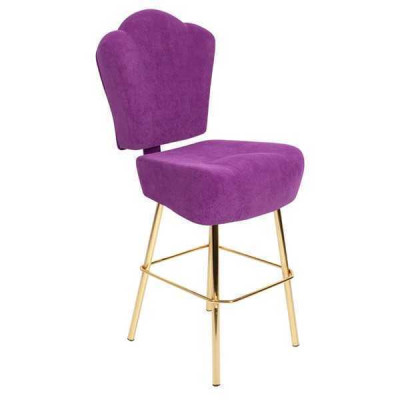 Modern Lila Chair Designer Bar Stool Textile Stylish Luxury Furniture Stool