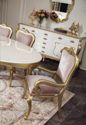 Dining table luxury table luxury wooden table Italian dining room tables classic furniture