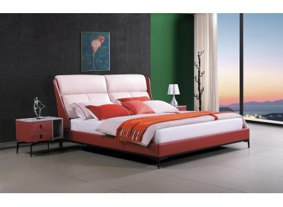Classic bedroom set bed 2x bedside table dresser 3-piece set beds black