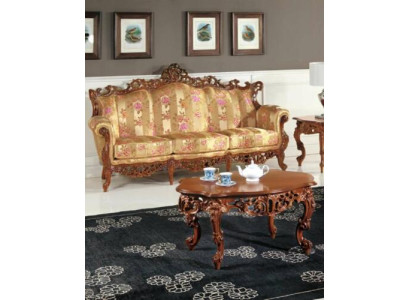 Classic Three-Seater Sofa + Coffee Table Set Classic Italian Furniture 2-piece Set