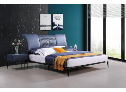 Bedroom furniture 3-piece set hotel bed + 2 glossy nightstands beds Italy