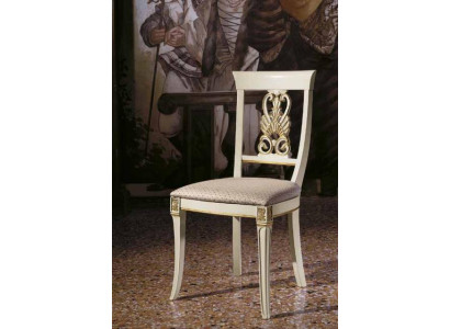Luxury Design Upholstered Chair Chairs Seat Backrest Solid Wood Dining Room Baroque