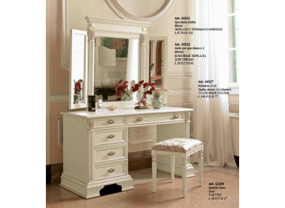 Makeup Table Mirror Stool Complete Dresser Set Bedroom New 3-piece.