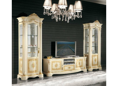 Living room 2x display cabinet wall unit cabinets design tv display cabinet set 3-piece cabinet new
