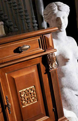 Classic wall cabinet sideboard wooden buffet showcase luxury cabinet furniture