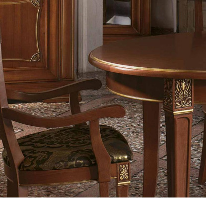 Dining Table Set Designer Tables + 4x Chair Set Solid Wood Complete Set Living