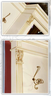 Wardrobe set with mirror wall shelf hooks cabinet coat rack hallway wardrobes