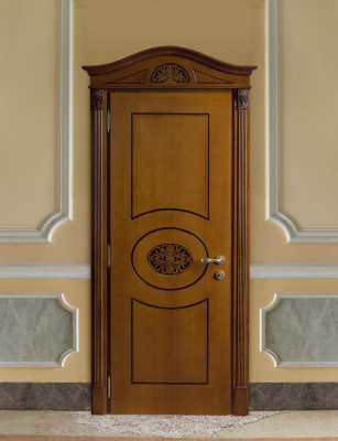 Baroque door + frame interior doors custom-made classic wooden doors