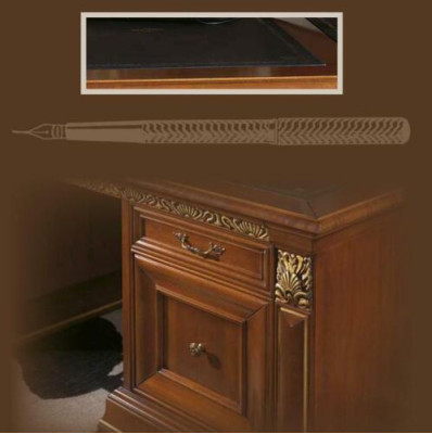 Desk Office Table Classic Designer Office Tables Baroque Rococo Solid Wood