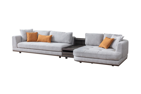 Exclusive corner sofa L - shape grey living room corner suite couch sofa upholstery