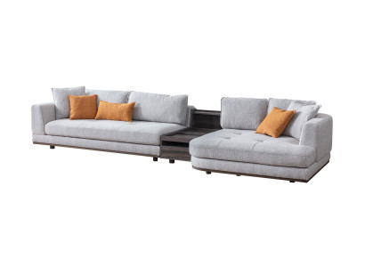Exclusive corner sofa L - shape grey living room corner suite couch sofa upholstery