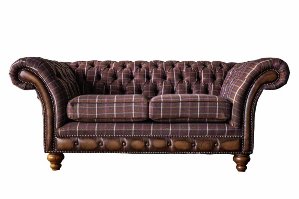 Chesterfield loveseat furniture 2-seater sofa couch upholstery lounge couches
